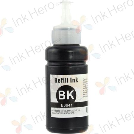 Epson 664 (T6641) bouteille d'encre compatible noir (Ink Hero)