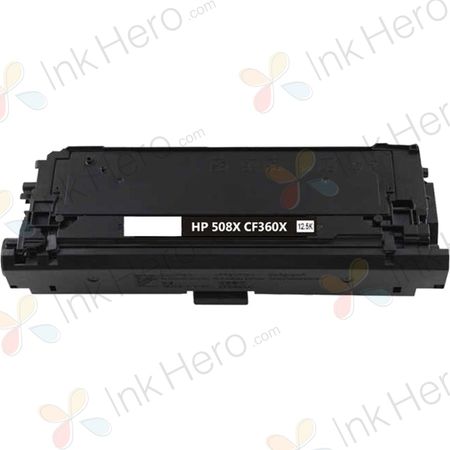 HP 508X (CF360X) toner compatible haute capacité noir (Ink Hero)