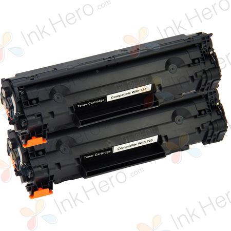 Pack de 2 Canon 725 toner compatibles noir (Ink Hero)