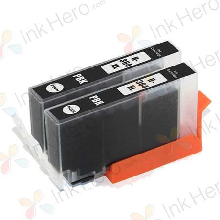 Pack de 2 HP 364XL (CB322EE) cartouches d'encre compatibles haute capacité noir photo (Ink Hero)