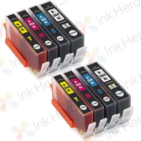 Pack de 8 HP 364XL cartouches d'encre compatibles haute capacité (Ink Hero)