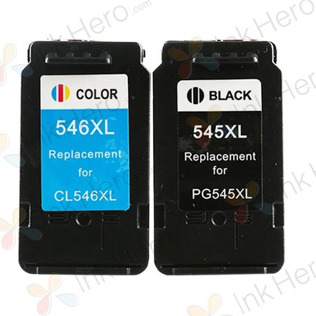 Pack de 2 Canon PG-540XL & CLI-541XL cartouches d'encre compatibles haute capacité (Ink Hero)