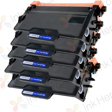 Pack de 5 Brother TN3480 toner compatibles haute capacité noir (Ink Hero)